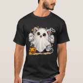 T-shirt Chat fantôme Spooky Kitty - Chaton mignon pour Hal (Devant)