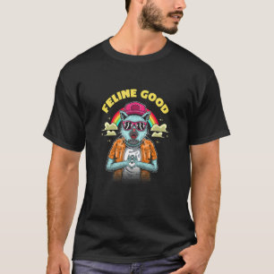 T-shirt Chat Félin Bon Kit De Positivité Citation Positive
