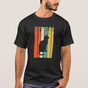 T-shirt Chat félin de Bengale vintage Chaton Félin Chaton