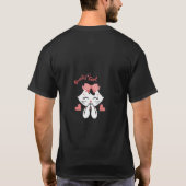 T-shirt chat fille beauté mignonne | Design de cha (Dos)