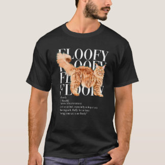 T-shirt Chat Floofy Red Maine Coon