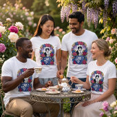 T-shirt Chat floral élégant