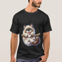 Chat Fluffy Mignon Suspendu à une Corde - Art Ludi