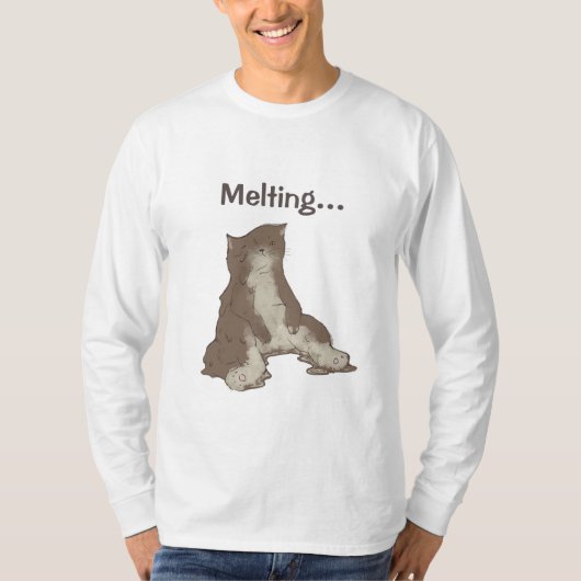 T-shirt Chat fondu (Devant)