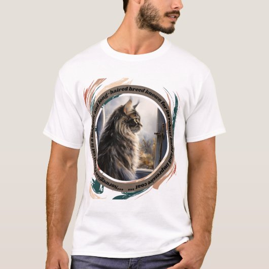 T-shirt chat forestier norvégien (Devant)