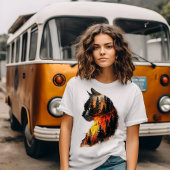 T-shirt Chat & Forêt Double exposition