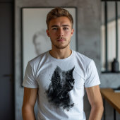 T-shirt Chat & Forêt Double exposition