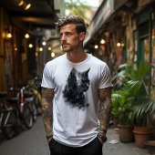 T-shirt Chat & Forêt Double exposition