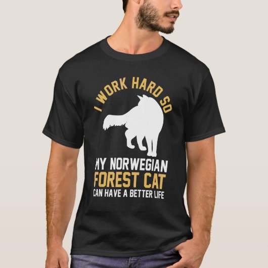 T-shirt Chat  Forêt Norvégienne (Devant)