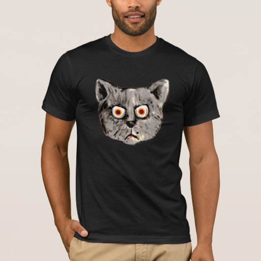 T-shirt chat fou (Devant)