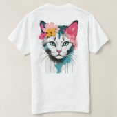 T-shirt Chat Fou . (Design dos)