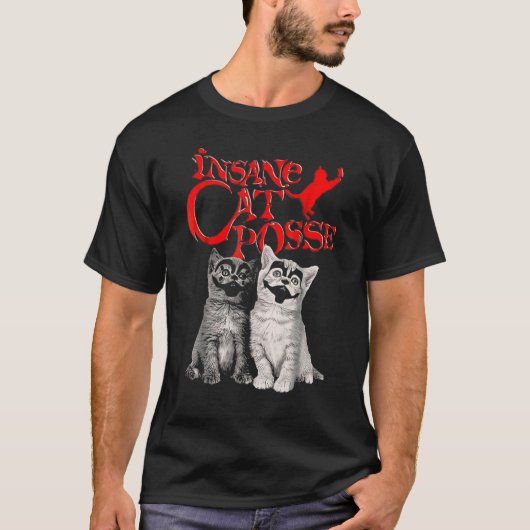 T-shirt Chat fou Chat Posse (Devant)