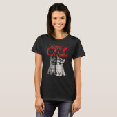 T-shirt Chat fou Chat Posse (Devant entier)