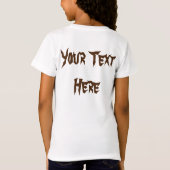 T-Shirt Chat Fun Halloween Caractère mordant un Citrouille (Dos)