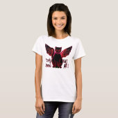 T-shirt Chat Funky Noir (T-Shirt long manches dames) (Devant entier)