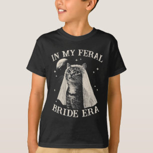 T-shirt Chat Funny Dans Ma Mariée Feral Fiançailles