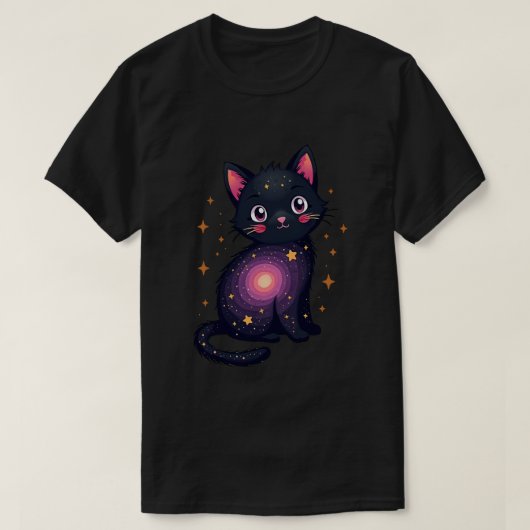 T-shirt Chat Galaxie (Design devant)