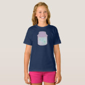 T-shirt Chat Galaxie dans un Pot | Art de Chat Spatial Kaw (Devant entier)