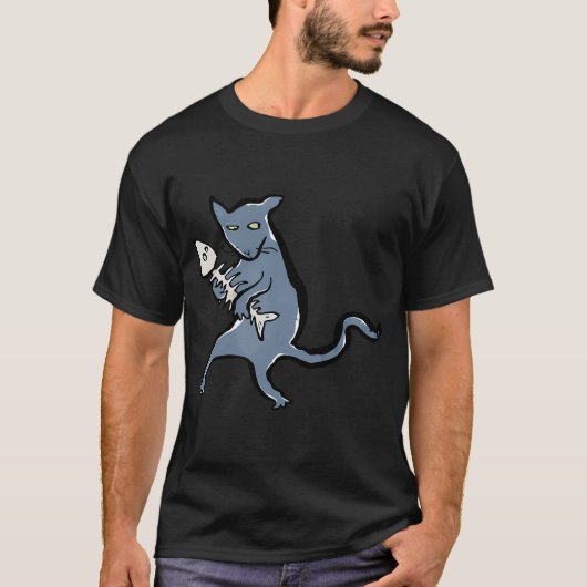 T-shirt chat gangster (Devant)
