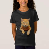 T-Shirt CHAT GINGER CUT DANS UNE POCHE (Devant)