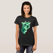 T-shirt Chat Gnarp Drôle de Chat Alien Mème Brainrot Drôle (Devant entier)