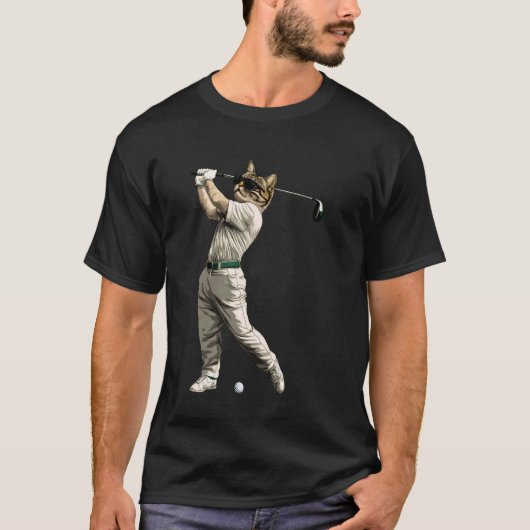 T-shirt Chat golfeur (Devant)