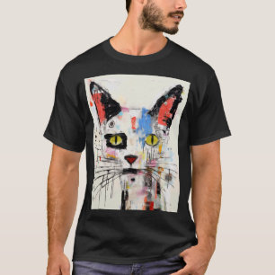 T-shirt Chat Graffiti Félin Urbain Cool