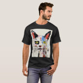 T-shirt Chat Graffiti Félin Urbain Cool (Devant entier)
