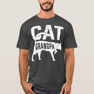 T-shirt Chat Grandpa Kitten Propriétaire de l'animal Meow