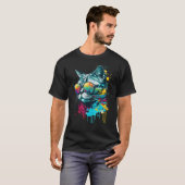 T-shirt Chat graphique coloré Chat (Devant entier)