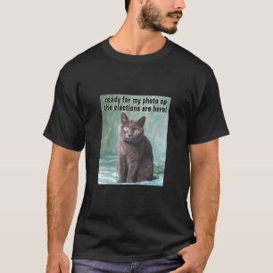 T-shirt Chat gras (foncé)
