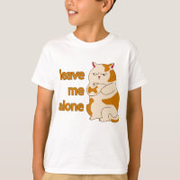 T-Shirt chat gras lunatique laisse-moi tranquille