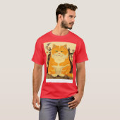 T-shirt Chat gras mignon (Devant entier)