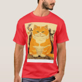 T-shirt Chat gras mignon (Devant)