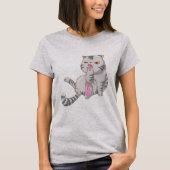 T-shirt Chat gras mignon (Devant)