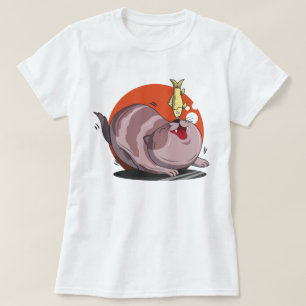 T-shirt Chat gras mignon