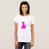 T-shirt Chat gras rose (Devant entier)