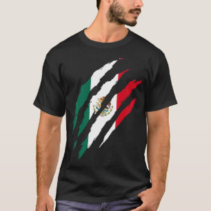 T-shirt Chat griffe drapeau Mexique drapeau Mexique