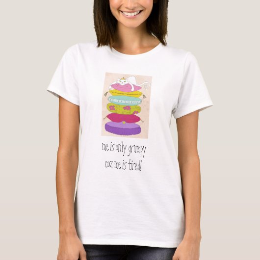 T-shirt Chat grincheux de princesse et les bandes (Devant)
