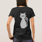 T-shirt Chat gris personnalisé (Dos)