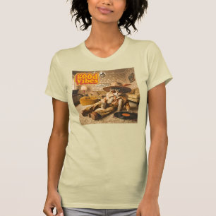 T-shirt Chat Groovy Rétro Années 1970
