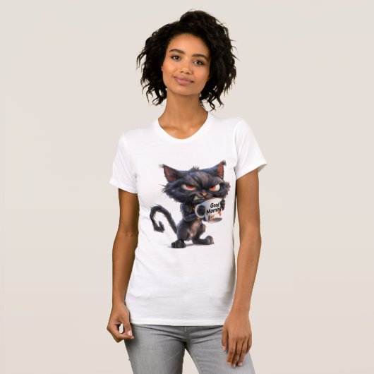 T-shirt "Chat Grumpy" (Devant entier)