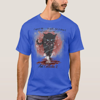 T-shirt Chat Guerriers Kitten L'Augmentation Du Fléau Tige