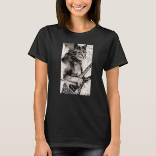 T-shirt Chat Guitare Animaux Musicien Chat Ami Chat Amour 