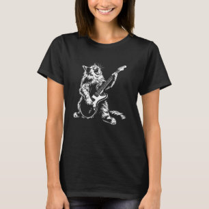 T-shirt Chat Guitariste Guitare - Forêt Norvégienne Papa M