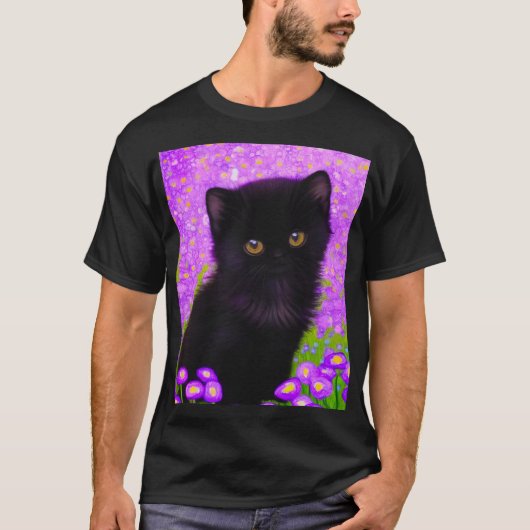 T-shirt Chat Gustav Klimt (Devant)