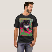 T-shirt Chat Gustav Klimt Tuxedo (Devant entier)