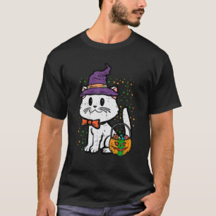 T-shirt Chat Halloween Trick Ou Treat Kitten Costume