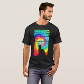 T-shirt Chat Hippie Tie Dye Chat (Devant entier)