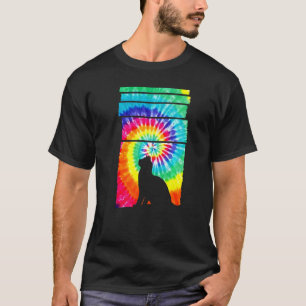 T-shirt Chat Hippie Tie Dye Chat